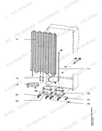 Взрыв-схема холодильника Aeg S3149-4KG - Схема узла Refrigerator cooling system